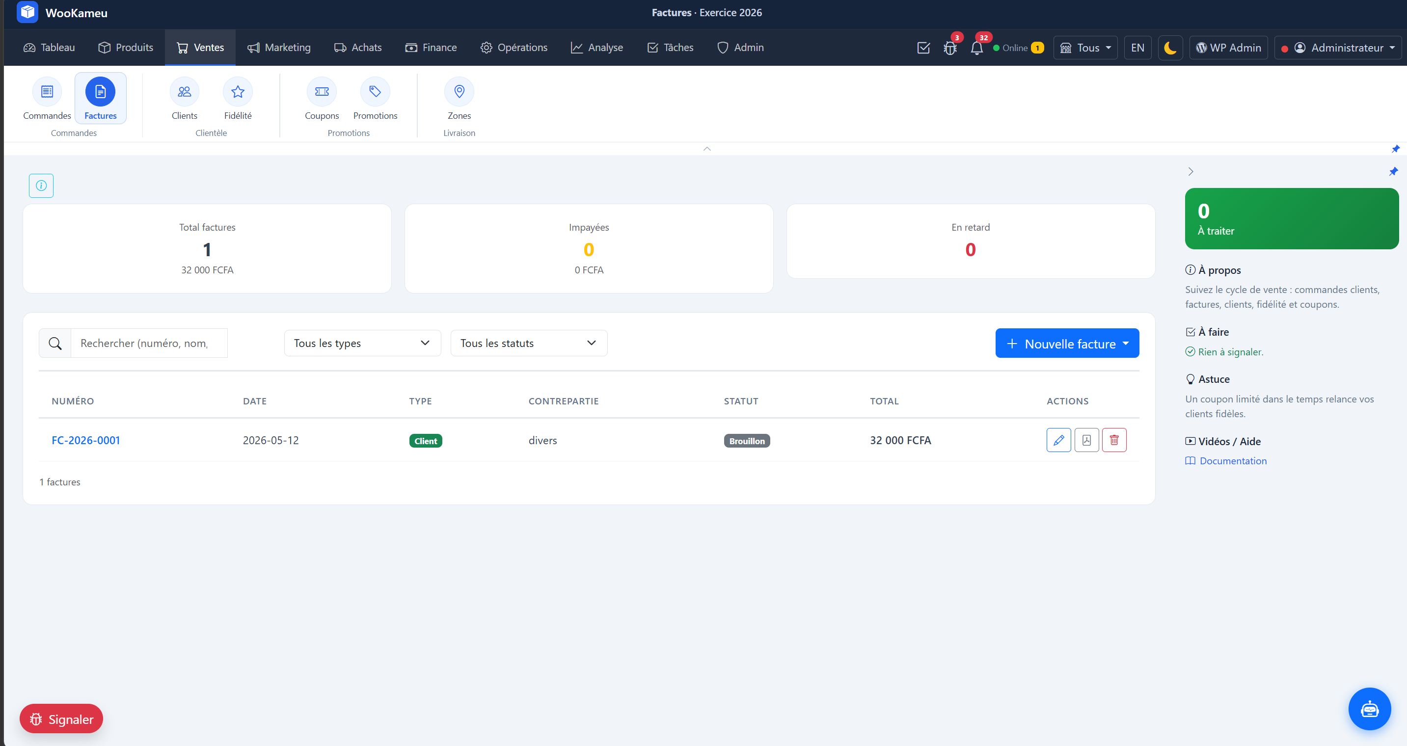 Détail / Formulaire — WooKameu ventes